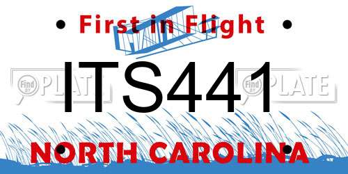 ITS441 North Carolina License Plate