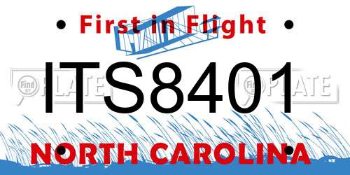 ITS8401 North Carolina License Plate