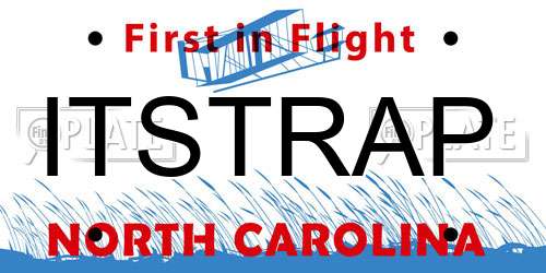 ITSTRAP North Carolina License Plate