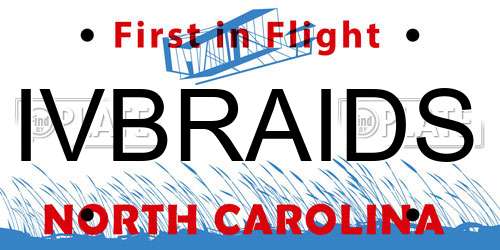 IVBRAIDS North Carolina License Plate