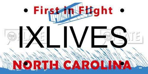 IXLIVES North Carolina License Plate