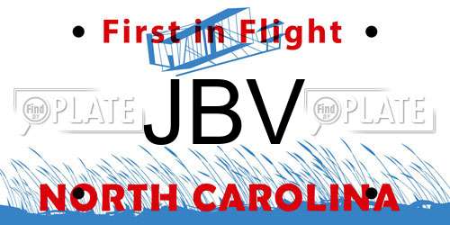 JBV North Carolina License Plate