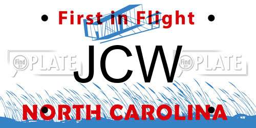 JCW North Carolina License Plate
