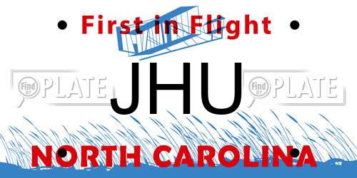 JHU North Carolina License Plate
