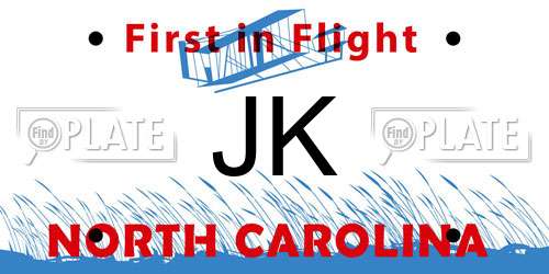 JK North Carolina License Plate