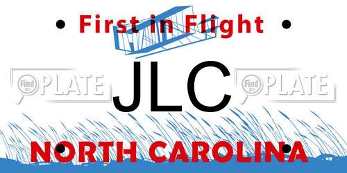 JLC North Carolina License Plate