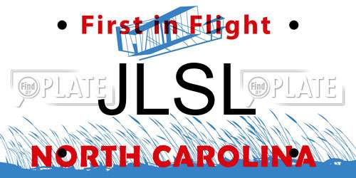 JLSL North Carolina License Plate