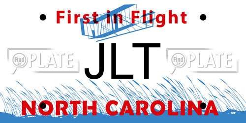 JLT North Carolina License Plate