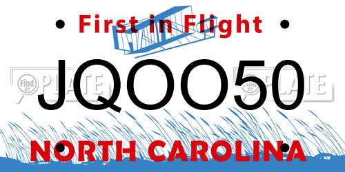 JQOO50 North Carolina License Plate