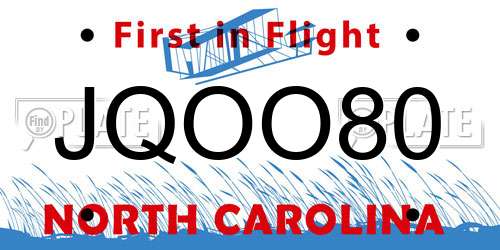 JQOO80 North Carolina License Plate