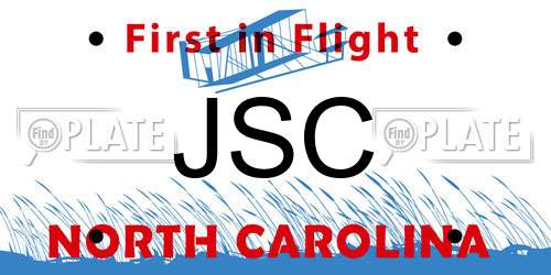 JSC North Carolina License Plate