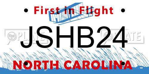 JSHB24 North Carolina License Plate