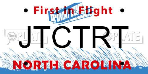 JTCTRT North Carolina License Plate