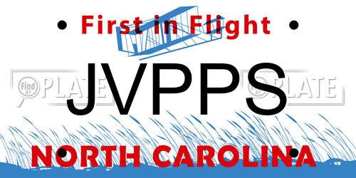 JVPPS North Carolina License Plate