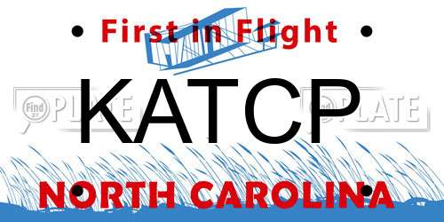 KATCP North Carolina License Plate