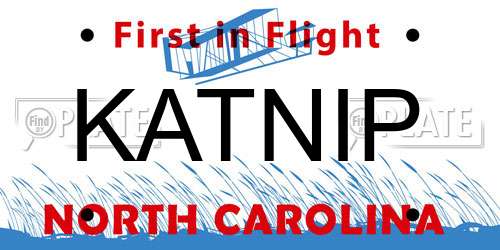 KATNIP North Carolina License Plate
