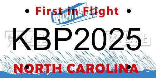 KBP2025 North Carolina License Plate