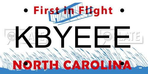 KBYEEE North Carolina License Plate