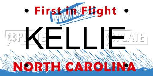 KELLIE North Carolina License Plate