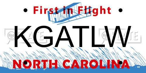 KGATLW North Carolina License Plate