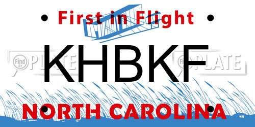 KHBKF North Carolina License Plate