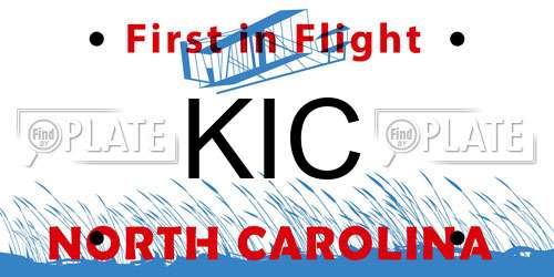 KIC North Carolina License Plate