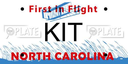 KIT North Carolina License Plate