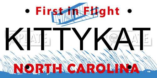 KITTYKAT North Carolina License Plate