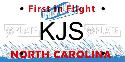 KJS North Carolina License Plate