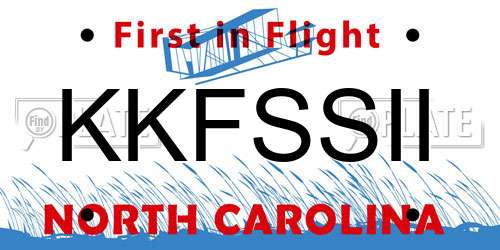 KKFSSII North Carolina License Plate