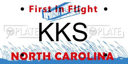 KKS North Carolina License Plate