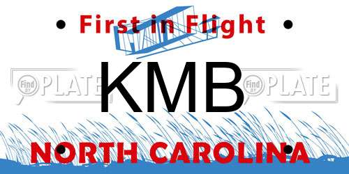 KMB North Carolina License Plate