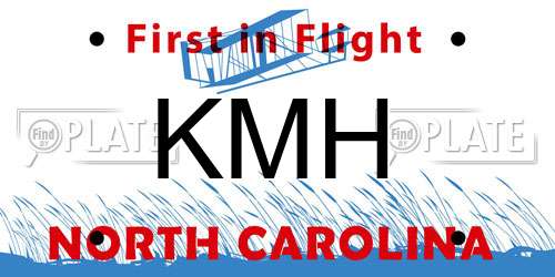 KMH North Carolina License Plate