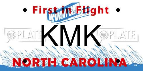 KMK North Carolina License Plate