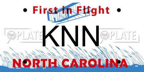 KNN North Carolina License Plate