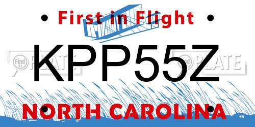 KPP55Z North Carolina License Plate