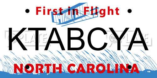 KTABCYA North Carolina License Plate