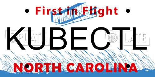 KUBECTL North Carolina License Plate