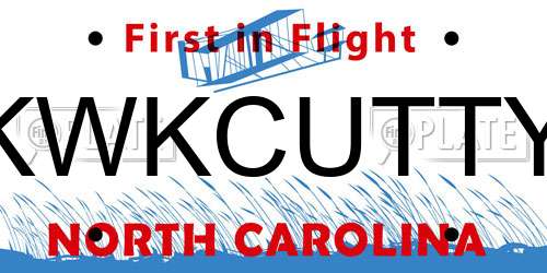 KWKCUTTY North Carolina License Plate