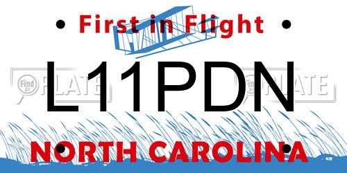 L11PDN North Carolina License Plate