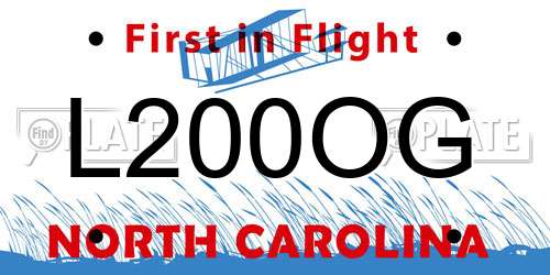 L200OG North Carolina License Plate