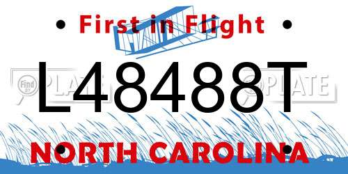 L48488T North Carolina License Plate