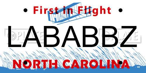 LABABBZ North Carolina License Plate