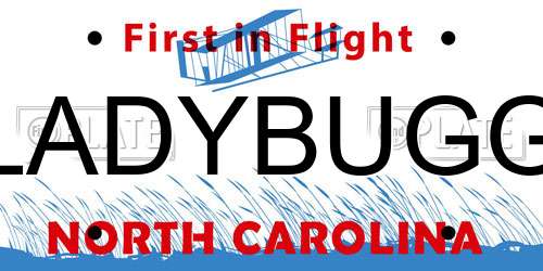 LADYBUGG North Carolina License Plate