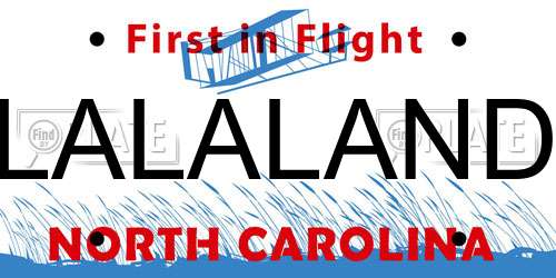 LALALAND North Carolina License Plate