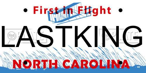 LASTKING North Carolina License Plate