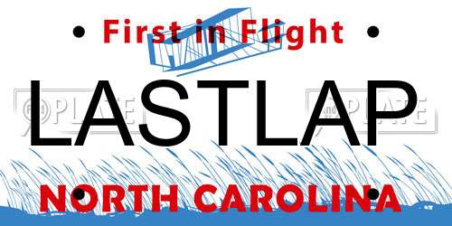 LASTLAP North Carolina License Plate