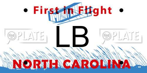 LB North Carolina License Plate