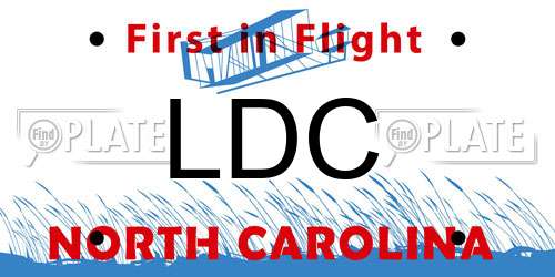 LDC North Carolina License Plate