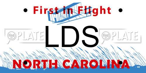 LDS North Carolina License Plate